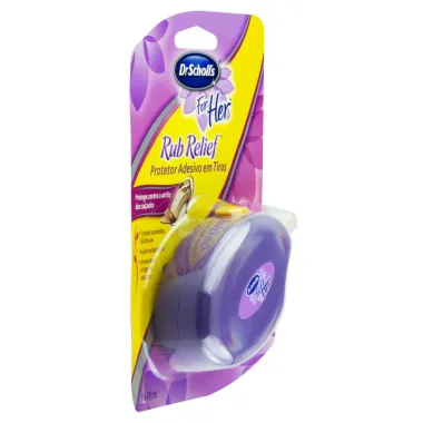 Protetor Adesivo em Tiras Dr. Scholls For Her Rub Relief 1,9 x 76cm com 1 Unidade