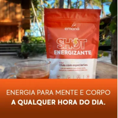 Shot Energizante Emana Sabor Chás Com Especiarias 200G