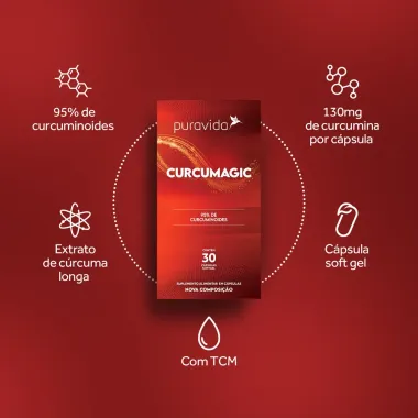 Curcumagic Puravida 30 Cápsulas Softgel