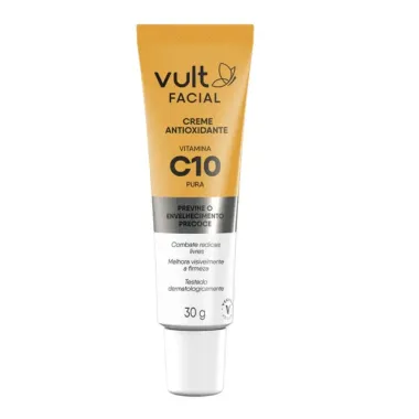 Creme Antioxidante Facial Vult Vitamina C 10 Pura 30g