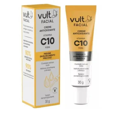 Creme Antioxidante Facial Vult Vitamina C 10 Pura 30g