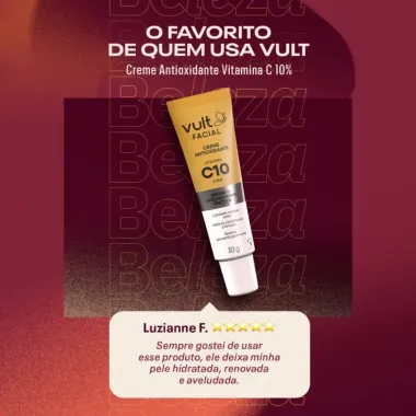 Creme Antioxidante Facial Vult Vitamina C 10 Pura 30g