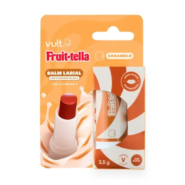 Balm Labial Vult Fruit-Tella Caramelo Com Vitamina E 3,5G