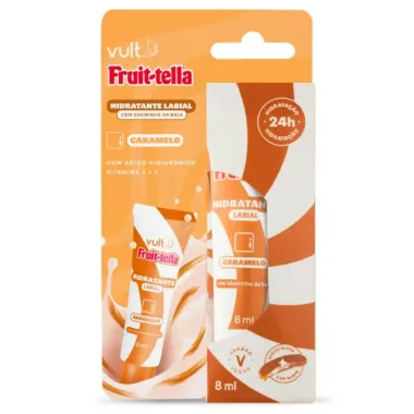 Hidratante Labial com Cheirinho de Bala Vult Fruit-Tella Caramelo 8ml