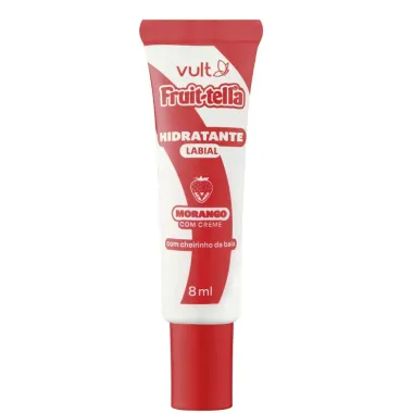 Hidratante Labial com Cheirinho de Bala Vult Fruit-Tella Morango 8ml