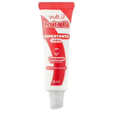 Hidratante Labial com Cheirinho de Bala Vult Fruit-Tella Morango 8ml