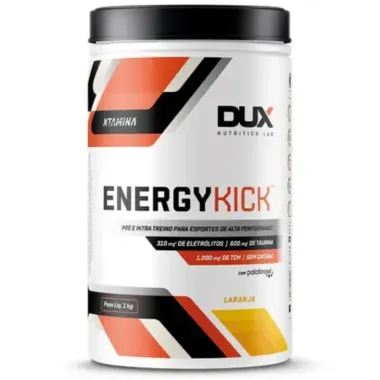 Pre e Intra Treino Energy Kick Dux Xtamina Sabor Laranja 1Kg