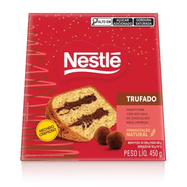 Panettone Nestl&eacute; Trufado Chocolate Meio Amargo 450g