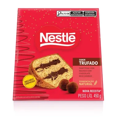 Panettone Nestl&eacute; Trufado com Recheio Cremoso de Chocolate Meio Amargo 450g
