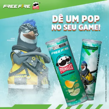 Batata Pringles Free Fire Ranch Fresh 105g