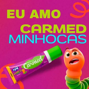 Hidratante Labial Carmed Fini Minhocas Azedinhas Incolor 10g