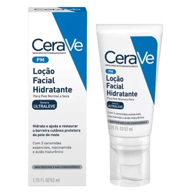 Loção Facial Hidratante Cerave Ultraleve Sem Perfume Pele Normal A Seca 52ml