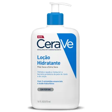 Cerave Loção Hidratante pele Seca A Extra Seca Sem Perfume 473ml e Ganhe Desconto de 60% 2° Unidade