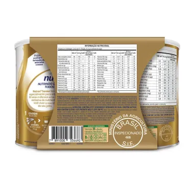 Nutren Senior Baunilha Suplemento Alimentar 2 Latas 740g cada e Ganhe 30% de Desconto na 2º Lata