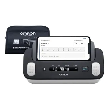 Monitor de Pressão Arterial Omron Progress Automático Braço com ECG HEM-7530T13 1 Unidade