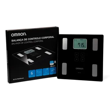 Balança Digital Omron Bioimpedância Connect com Bluetooth HBF-222T Capacidade 150kg