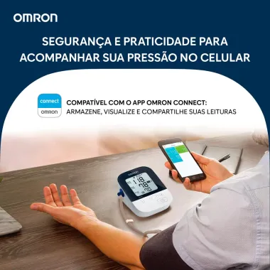 Monitor de Press&atilde;o Arterial Omron Progress Autom&aacute;tico Bra&ccedil;o HEM-7156T com 1 Unidade