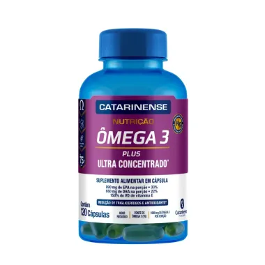 Ômega 3 Catarinense Nutrição Plus Ultra Concentrado 120 Cápsulas