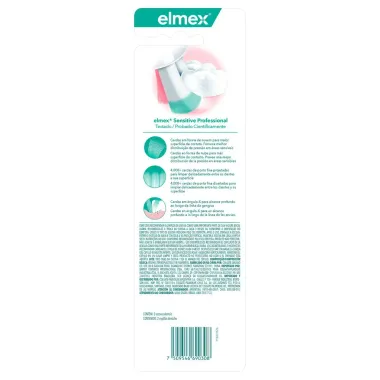 Escova de Dente Elmex Sensitive Profissional Ultra Macia Suave com 2 Unidadea