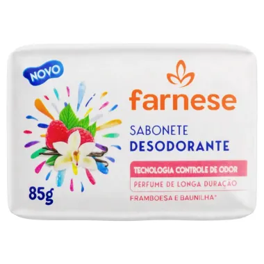 Sabonete Farnese Desodorante Framboesa Baunilha 85g