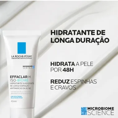 Hidratante Facial Effaclar H Iso-Biome La Roche-Posay 40ml