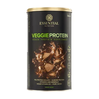 Veggie Protein Essential 22g de Proteína Sabor Cacau 455g