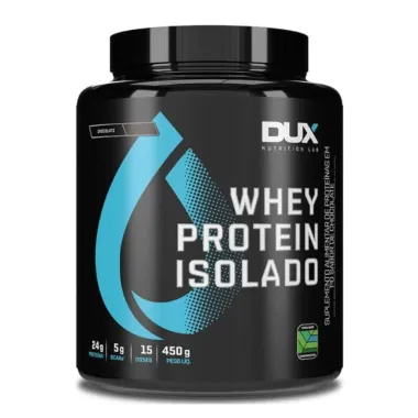 Whey Protein Isolado Dux 24g de Proteína Chocolate 450g