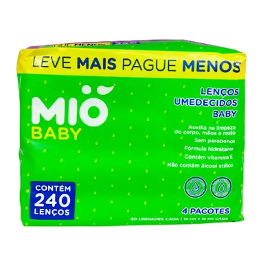 Lenço Umedecido Mió Baby 240 Unidades