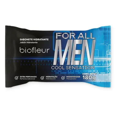 Sabonete Hidratante Biofleur For All Men Cool Sensation 180g