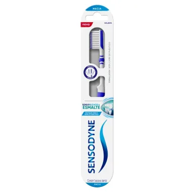 Escova Dental Sensodyne Sensibilidade & Esmalte Macia Suave com 1 Unidade