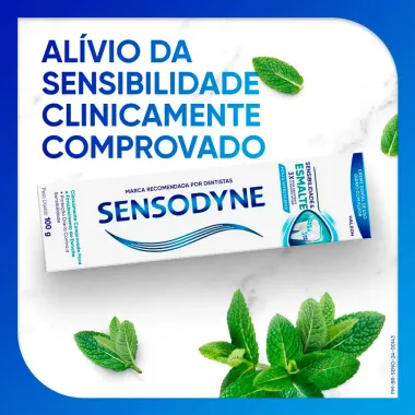 Creme Dental Sensodyne Sensibilidade e Esmalte Menta Refrescante 100g