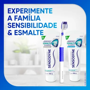 Creme Dental Sensodyne Sensibilidade e Esmalte Menta Refrescante 100g