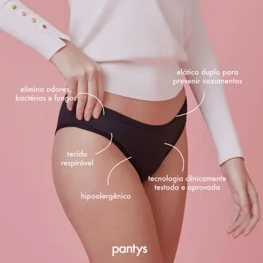 Calcinha Absorvente Pantys Xodó Fluxo Moderado Tamanho P 1 Unidade