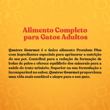 Ração Para Gatos Quatree Gourmet Adultos Mix de Carnes 10,1kg