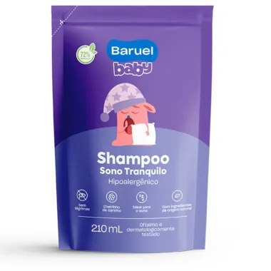 Shampoo Infantil Baruel Baby Sono Tranquilo Refil 210ml