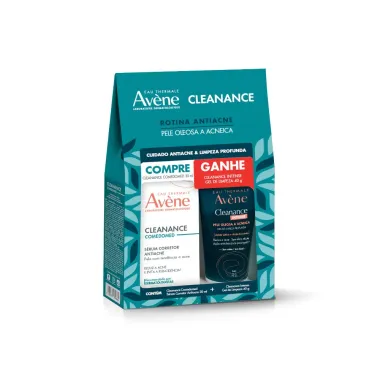 Avéne Cleanance Rotina Antiacne Sérum Corretor 30ml e Gel de Limpeza 40g