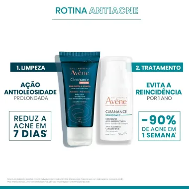 Avéne Cleanance Rotina Antiacne Sérum Corretor 30ml e Gel de Limpeza 40g