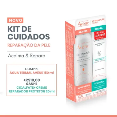 Kit Reparação da Pele Avène Eau Thermale Água Termal 150ml e Cicalfate+ Creme Reparador Protetor 20ml