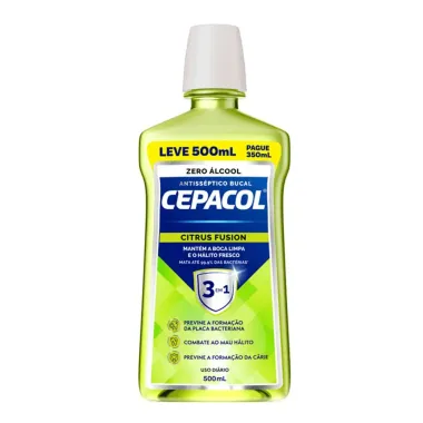 Solução Bucal Cepacol Citrus Fusion Zero Álcool 500ml