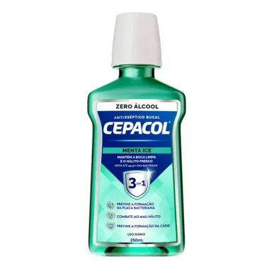 Solução Bucal Cepacol Menta Ice  Zero Álcool 250ml