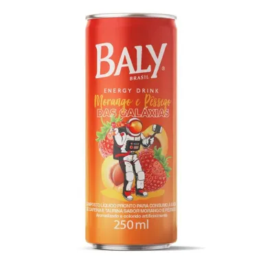 Energético Baly Sabor Morango E Pêssego das Galáxias 250ml