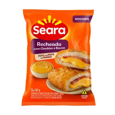 Empanado de Frango Seara Recheado com Cheddar e Bacon 110g