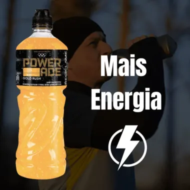 Isotônico Powerade Gold Rush Sabor Abacaxi e Kiwi 500ml