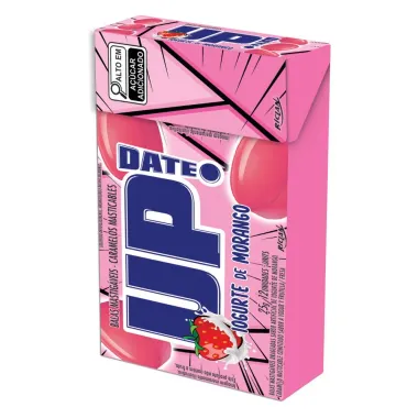 Balas Mastigáveis Up Date Sabor Iogurte de Morango 25g