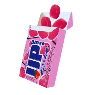Balas Mastigáveis Up Date Sabor Iogurte de Morango 25g
