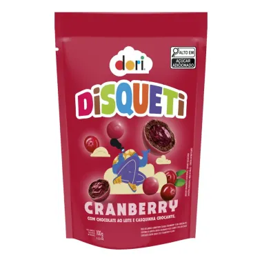 Confeito Disqueti Dori Cranberry 100g