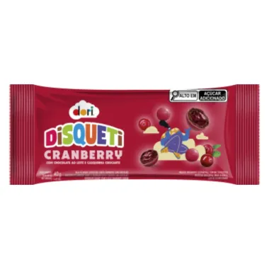 Confeito Disqueti Dori Cranberry 40g