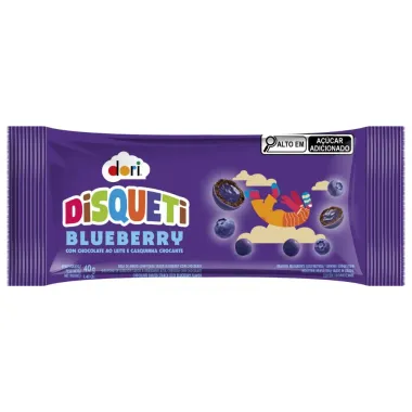 Confeito Chocolate Dori Disqueti Blueberry 40g