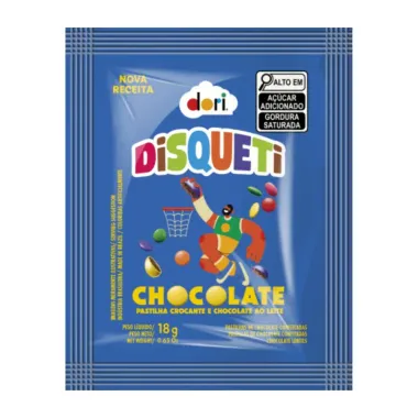 Confeite Disqueti Dori Chocolate 18g