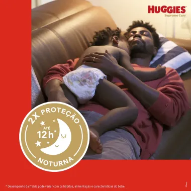 Fralda Huggies Supreme Care Tamanho XXG 80 Unidades Descartáveis